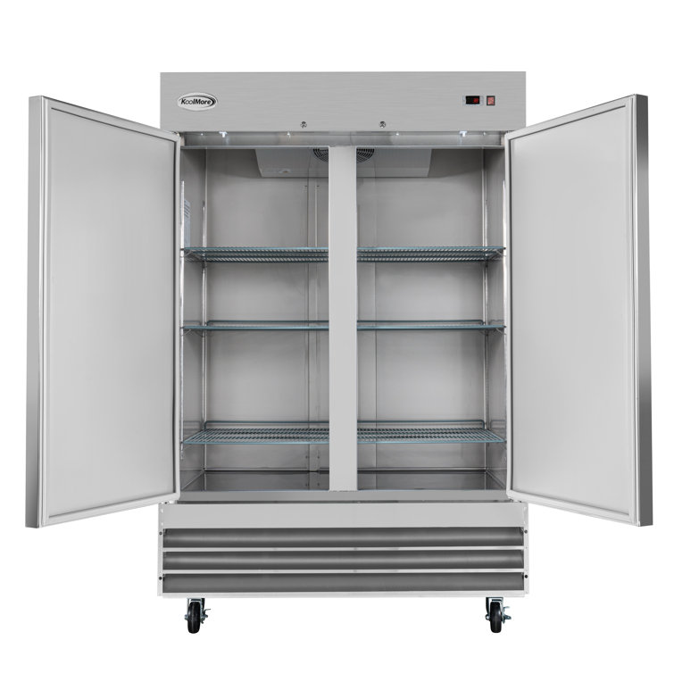 54" Stainless Steel Two-Door Commercial Reach-In Refrigerator