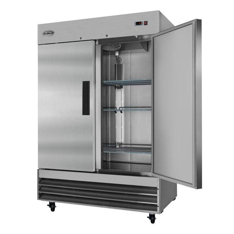 54" Stainless Steel Two-Door Commercial Reach-In Refrigerator