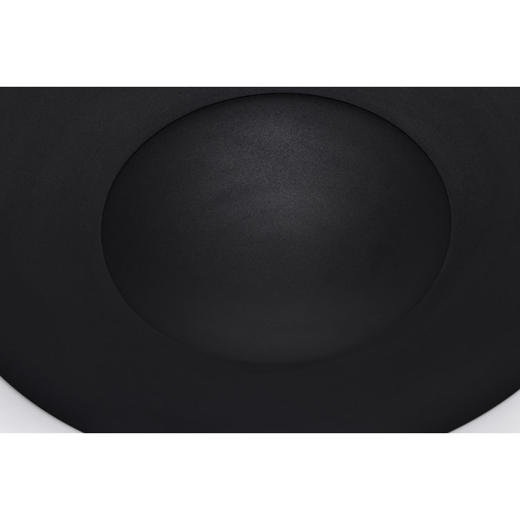 Orbit Modern Black Acrylic LED Flush Mount Light