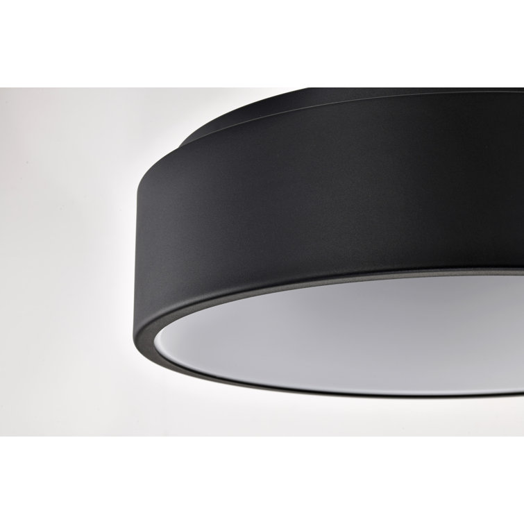 Orbit Modern Black Acrylic LED Flush Mount Light