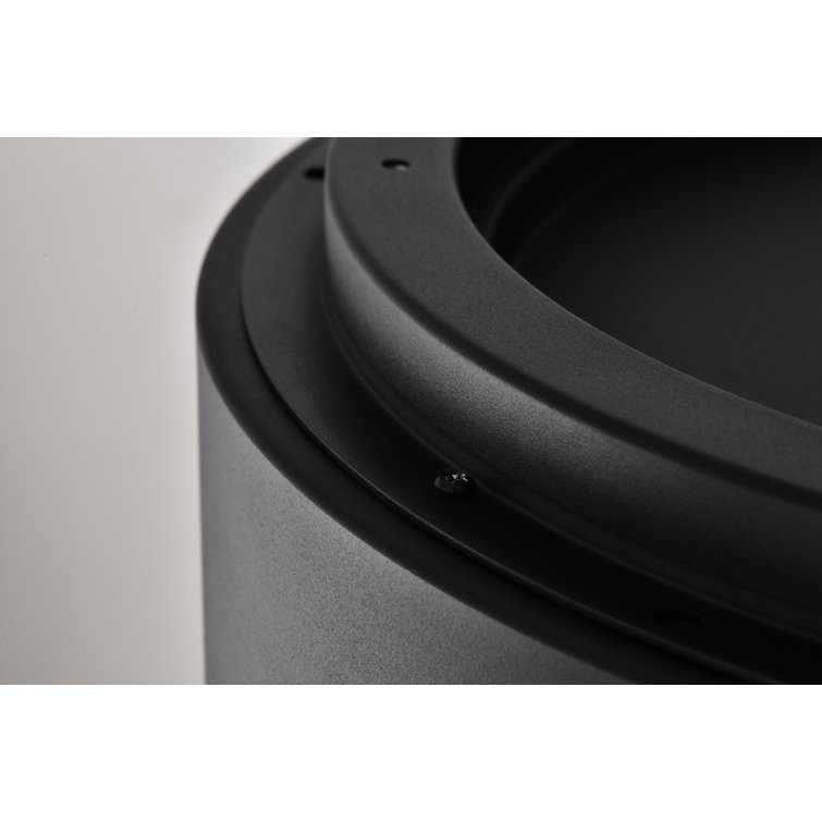 Orbit Modern Black Acrylic LED Flush Mount Light
