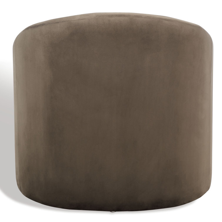 Olivia Dark Grey Velvet Contoured Accent Chair