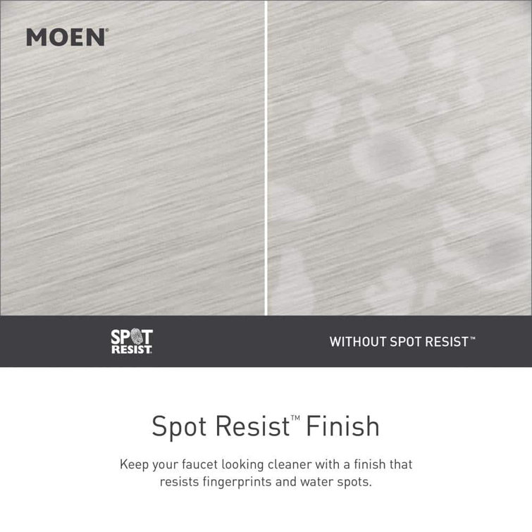 Moen Banbury Brushed Nickel High Arc Centerset Faucet
