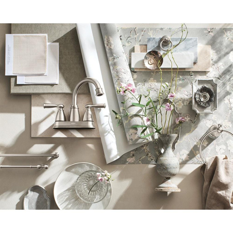 Moen Banbury Brushed Nickel High Arc Centerset Faucet