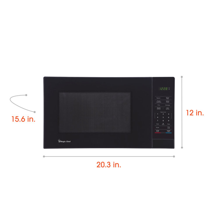 Magic Chef Black 1.1 Cubic Feet Countertop Microwave Oven