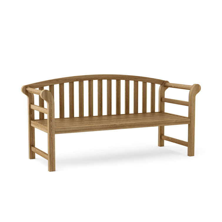Brisbane Natural Teak Deep Seating Outdoor Bench
