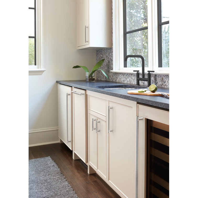 Polished Chrome 8-Inch Modern Industrial Bar Pull