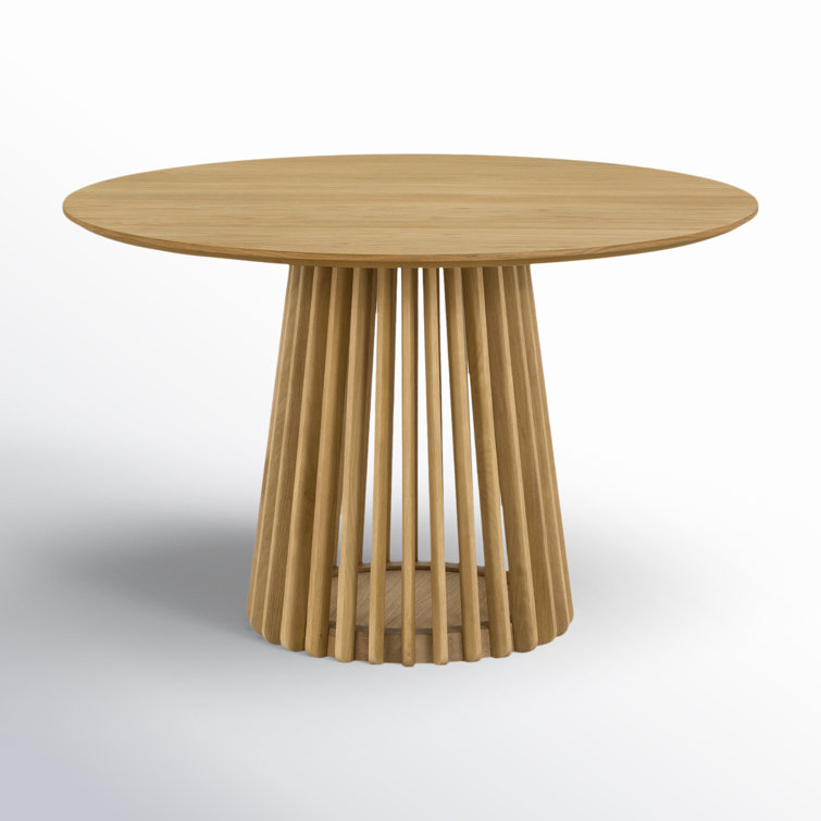 Pasadena 47'' Natural Oak Round Pedestal Dining Table