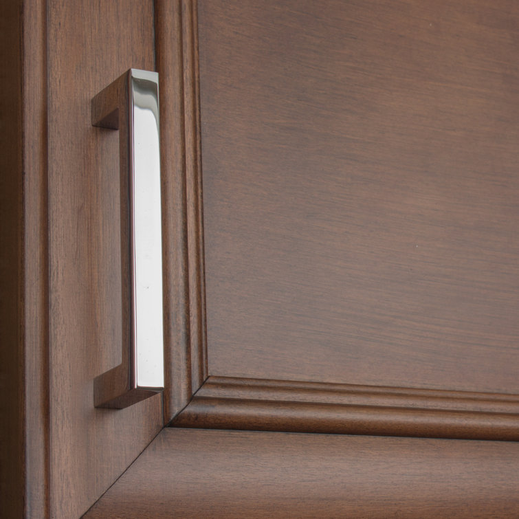 Polished Chrome 5-Inch Modern Square Bar Pull