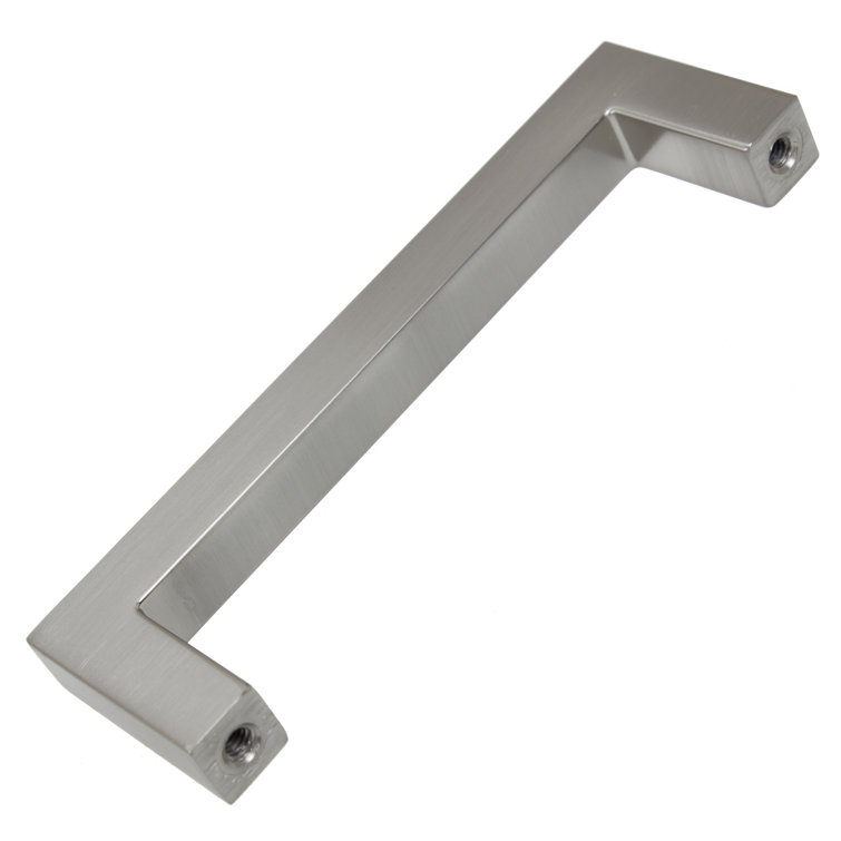5-Inch Satin Nickel Modern Square Bar Pull with Mounting Hardware