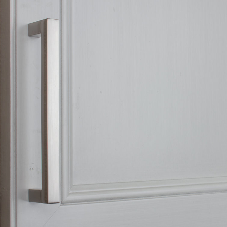 Satin Nickel 8.75" Modern Bar Cabinet Pull