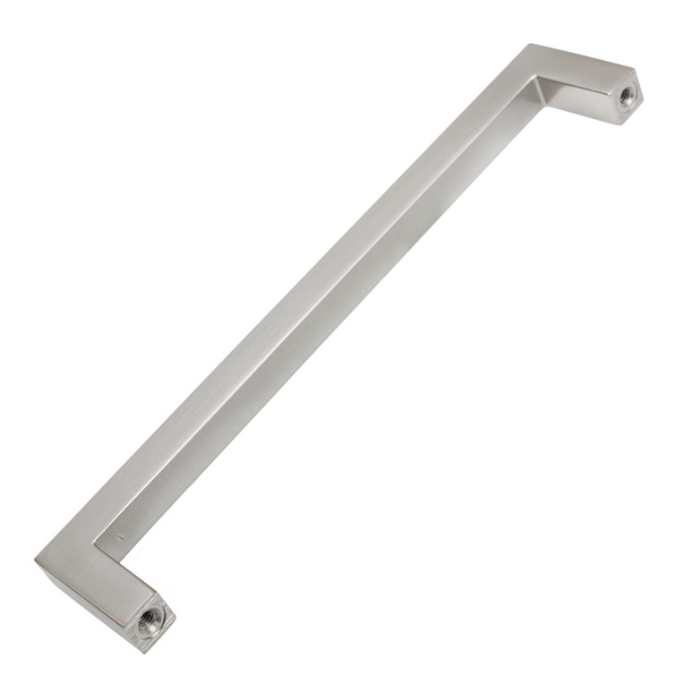 Satin Nickel 8.75" Modern Bar Cabinet Pull