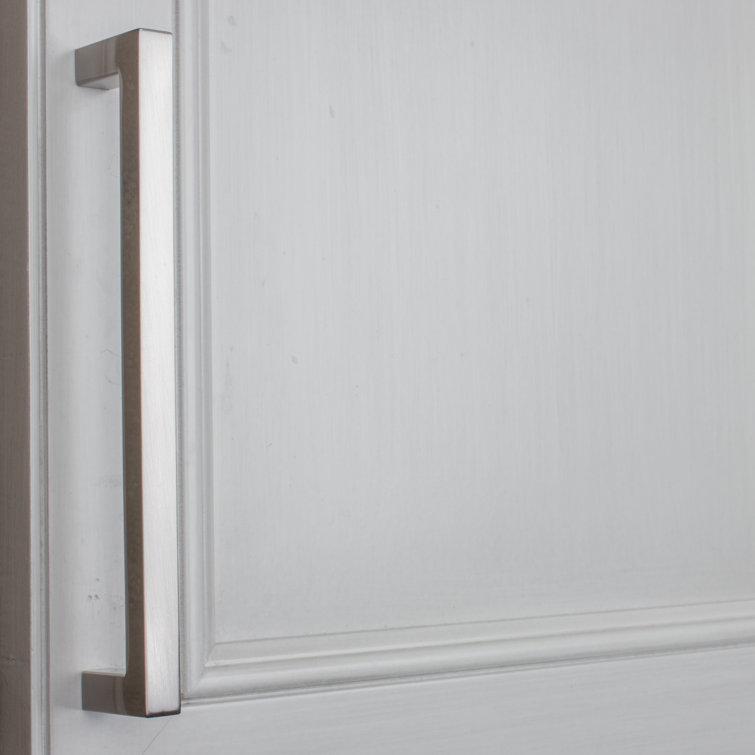Satin Nickel 8.75" Modern Bar Cabinet Pull