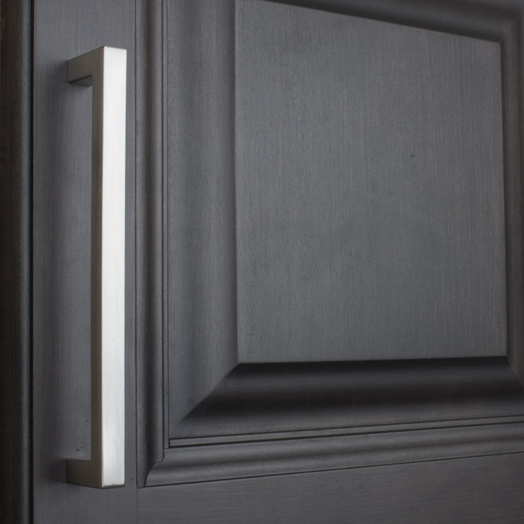 Satin Nickel 8.75" Modern Bar Cabinet Pull
