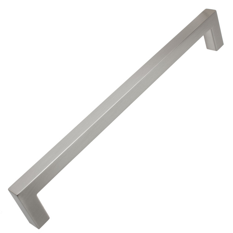 Satin Nickel 8.75" Modern Bar Cabinet Pull