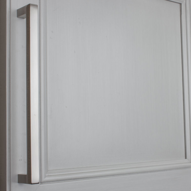 Satin Nickel 8.75" Modern Bar Cabinet Pull