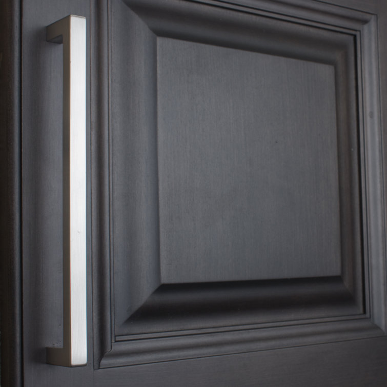 Satin Nickel 8.75" Modern Bar Cabinet Pull