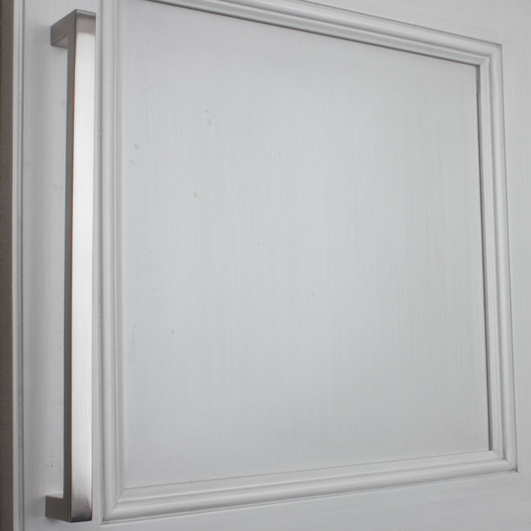 Satin Nickel 8.75" Modern Bar Cabinet Pull
