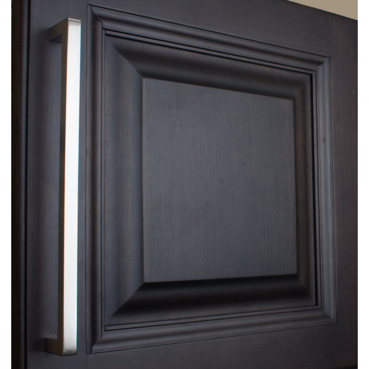 Satin Nickel 8.75" Modern Bar Cabinet Pull