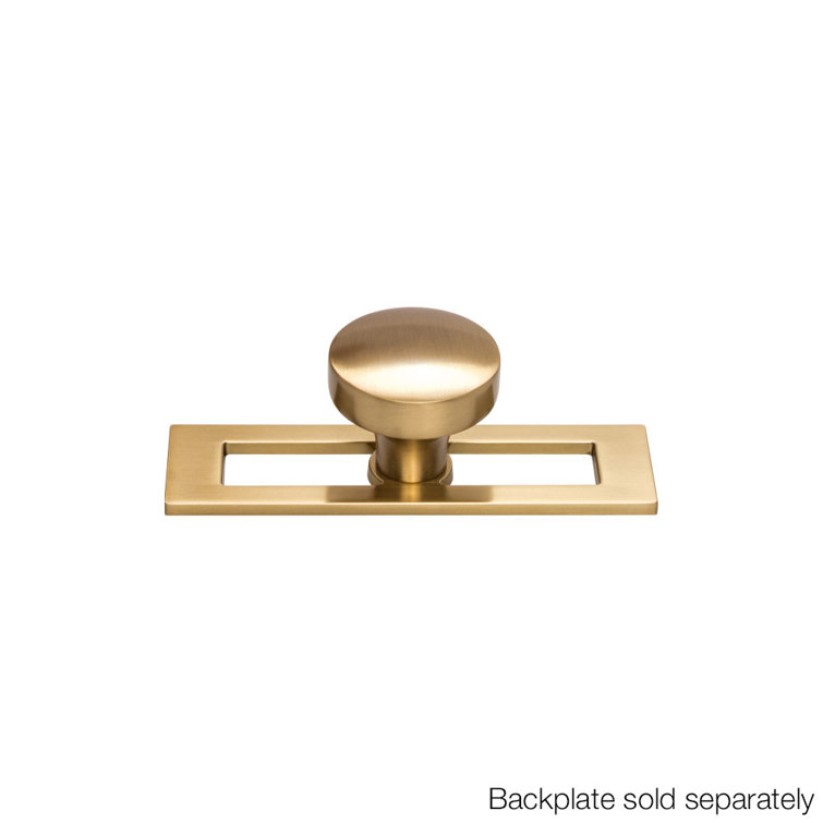 Honey Bronze Round Mushroom Cabinet Knob with Mounting Hardware
