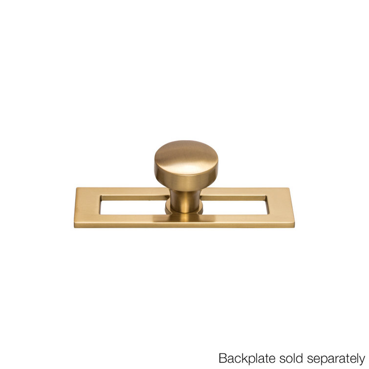 Honey Bronze Round Mushroom Cabinet Knob with Mounting Hardware