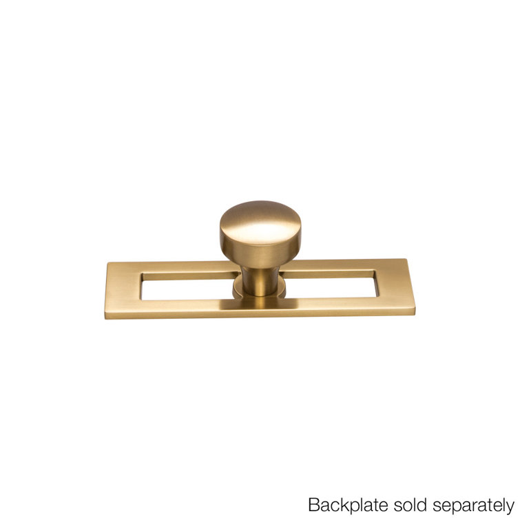 Honey Bronze Round Mushroom Knob with Mounting Hardware