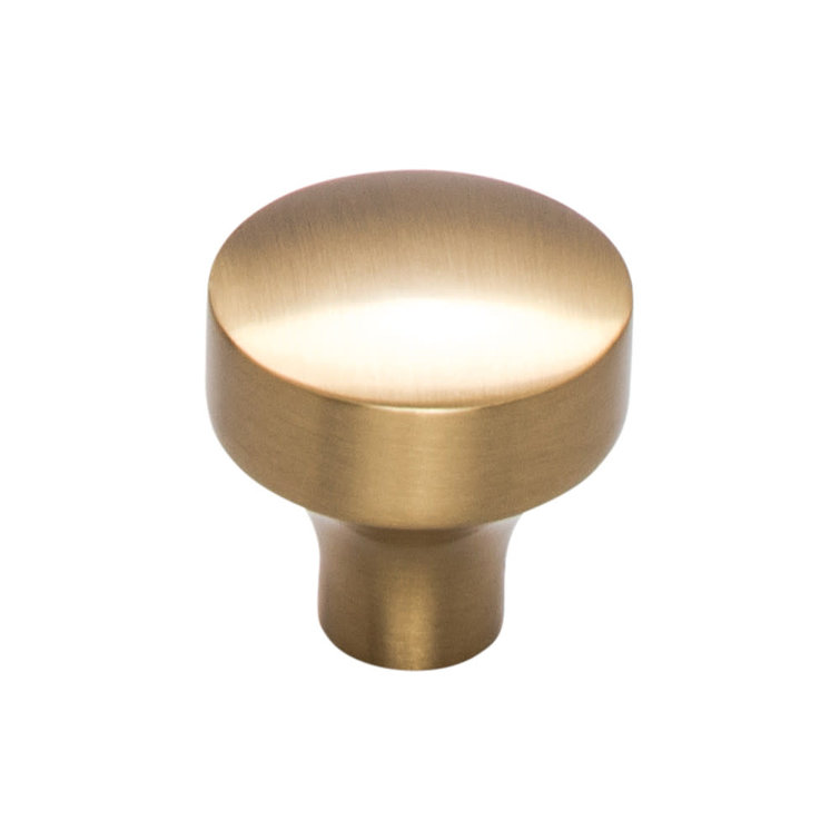 Honey Bronze Round Mushroom Knob with Mounting Hardware