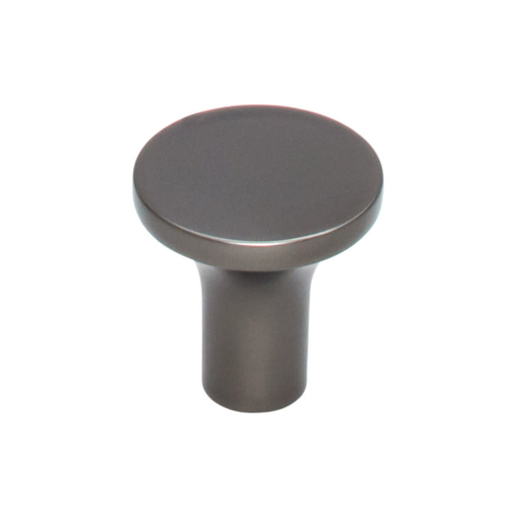 Ash Gray Modern Mushroom Cabinet Knob with Mounting Hardware