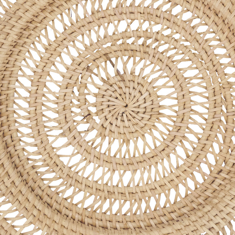Natural Rattan Handwoven Charger Plates Set of 4