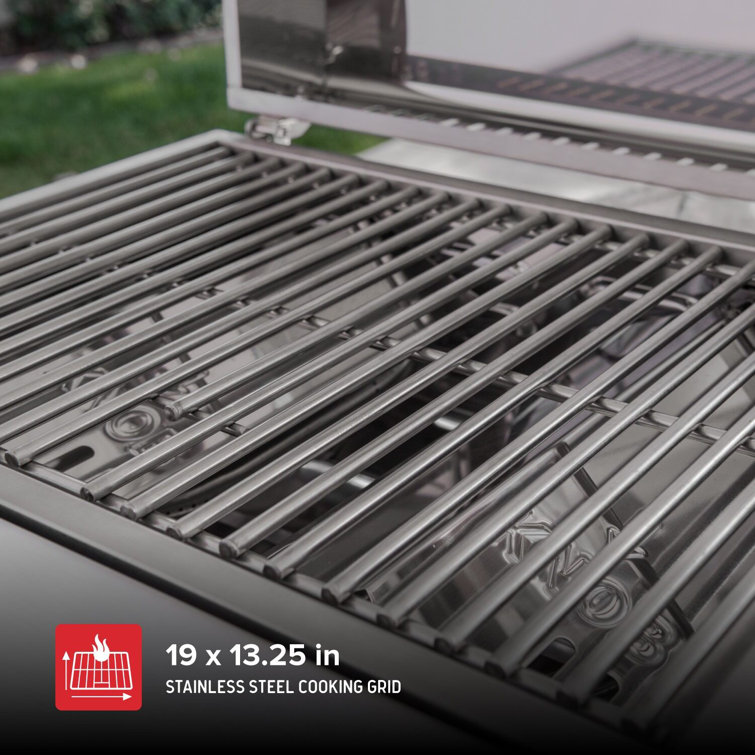 Compact Stainless Steel 2-Burner Portable Propane Gas Grill