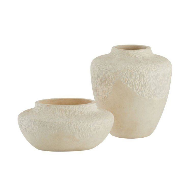 Handmade Terracotta Table Vase with Eggshell Glaze