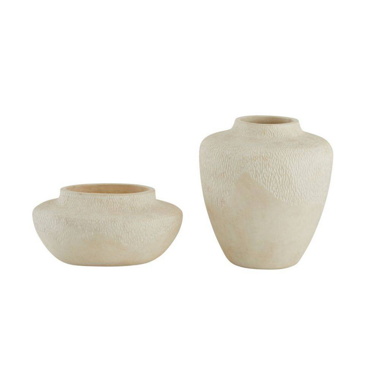 Handmade Terracotta Table Vase with Eggshell Glaze