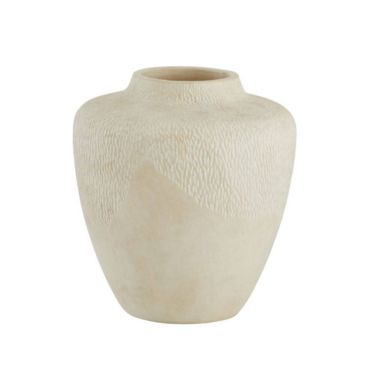 Handmade Terracotta Table Vase with Eggshell Glaze