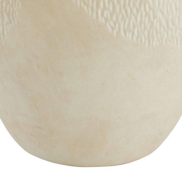 Handmade Terracotta Table Vase with Eggshell Glaze