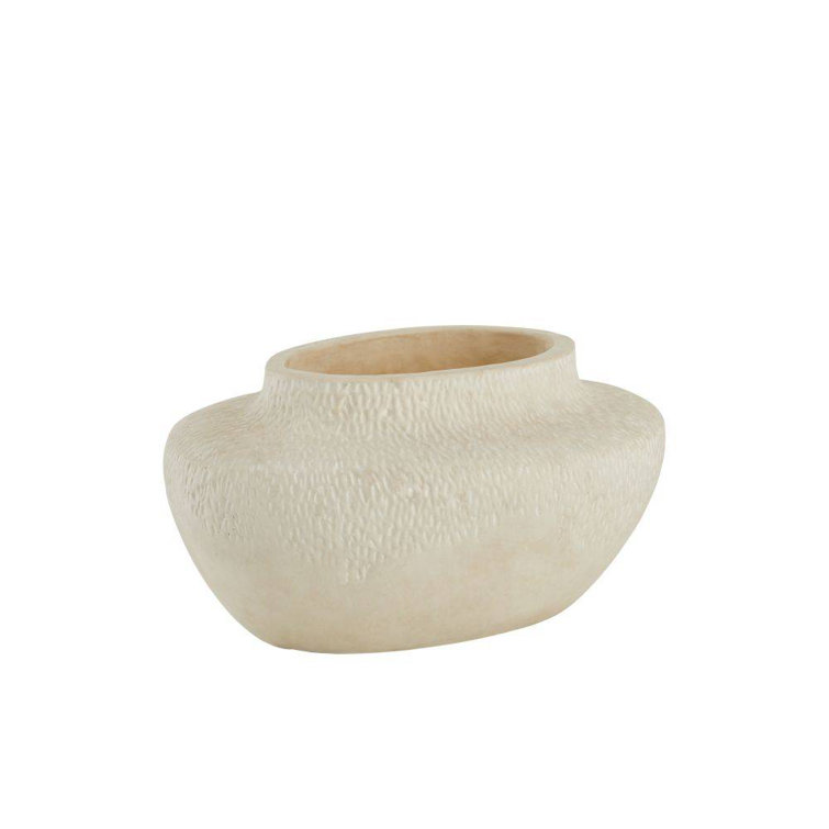 Handmade Terracotta Table Vase with Eggshell Glaze
