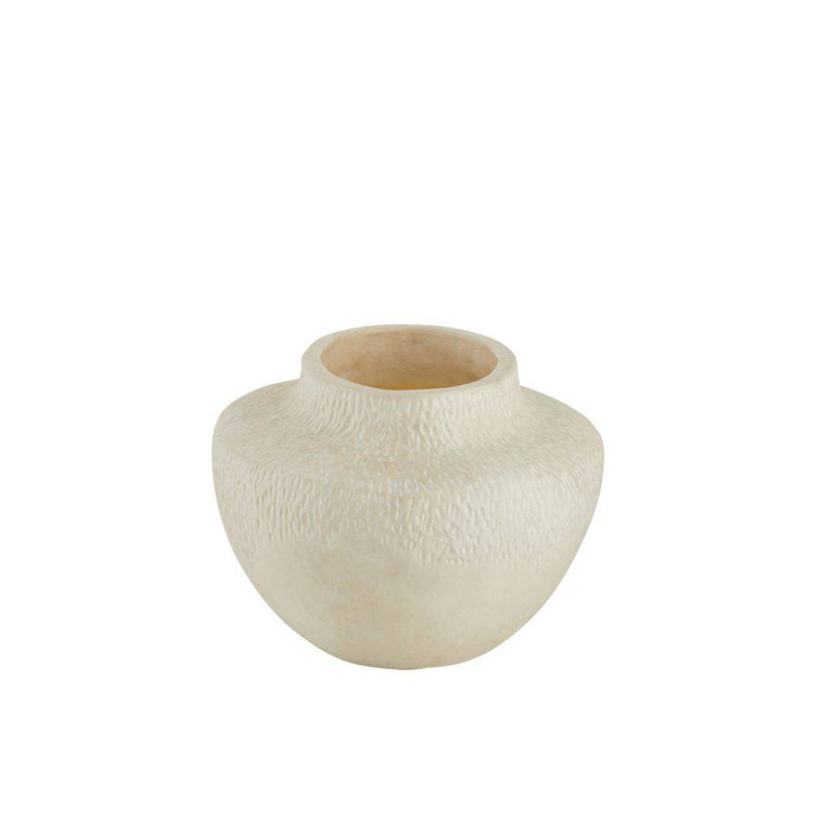 Handmade Terracotta Table Vase with Eggshell Glaze