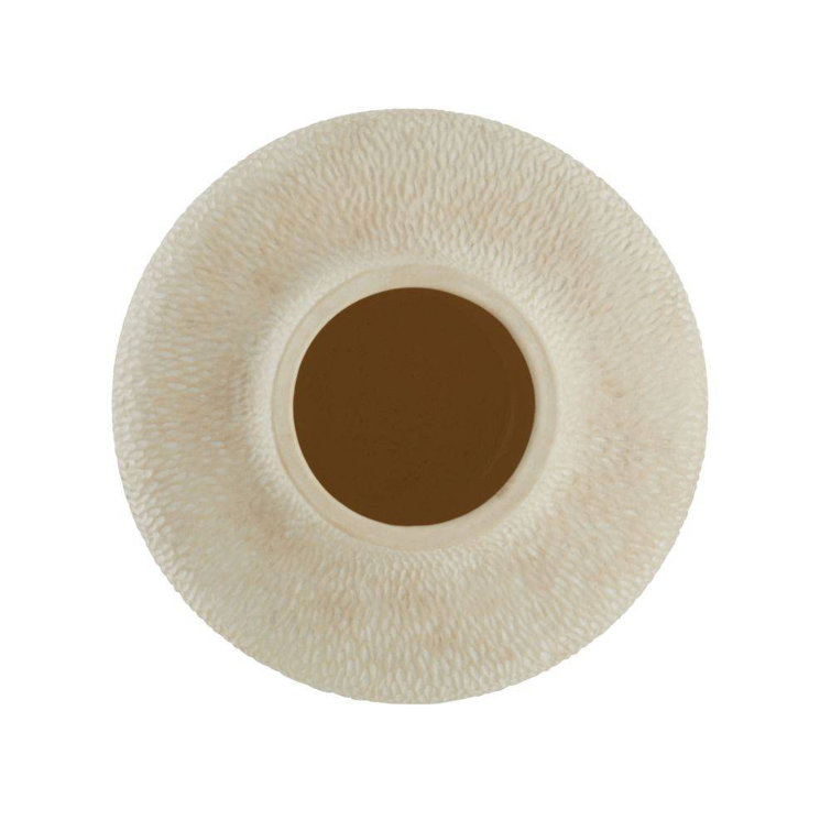 Handmade Terracotta Table Vase with Eggshell Glaze
