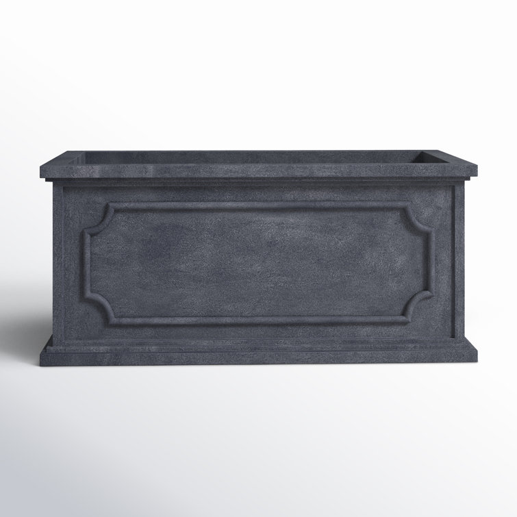 Hampshire Handcrafted Rectangular Planter in Lead Lite