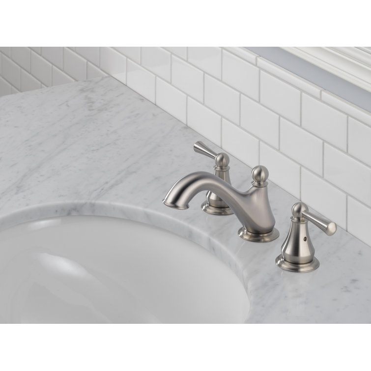 Sleek Modern Widespread 2-Handle Stainless Steel Bathroom Faucet