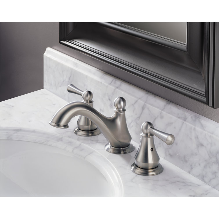 Sleek Modern Widespread 2-Handle Stainless Steel Bathroom Faucet