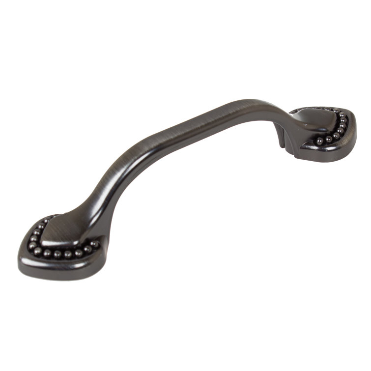Brushed Pewter Traditional Cabinet Pull with Mounting Hardware