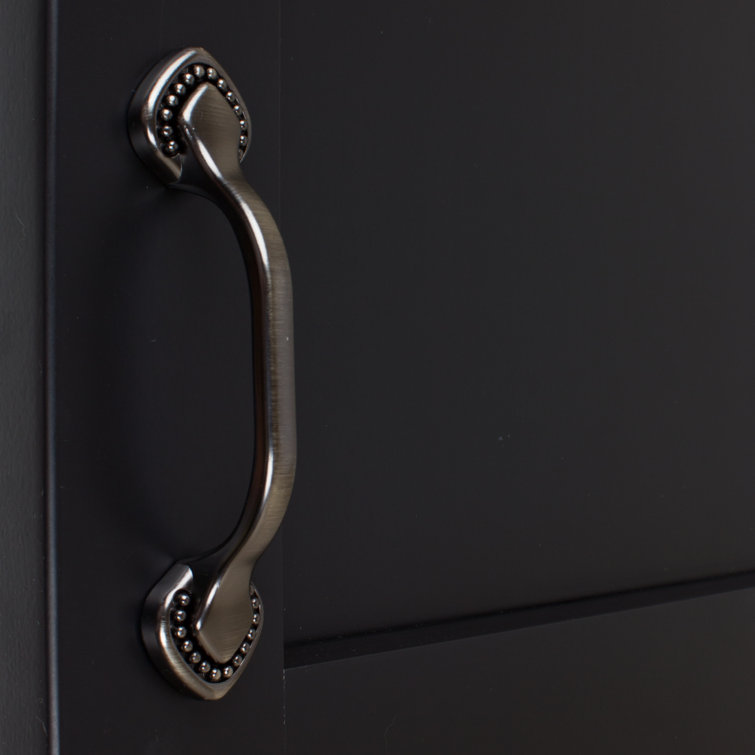 Brushed Pewter Traditional Cabinet Pull with Mounting Hardware