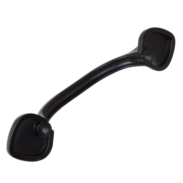 Matte Black Beaded Spade Cabinet Arch Pull Set