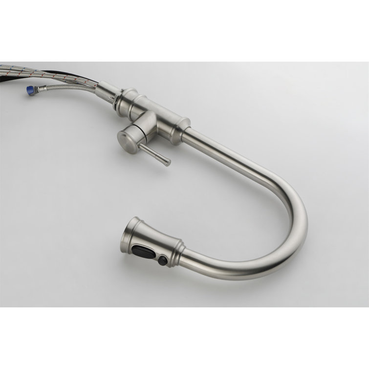 Brushed Nickel Pull-Out Spray Kitchen Faucet with Single Handle