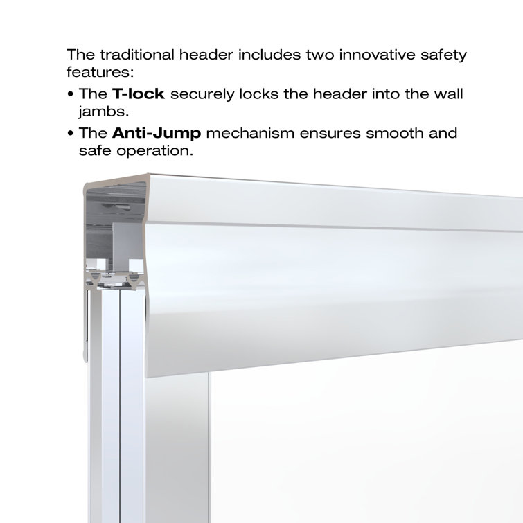 Classic 60" Chrome Semi-Frameless Sliding Shower Door