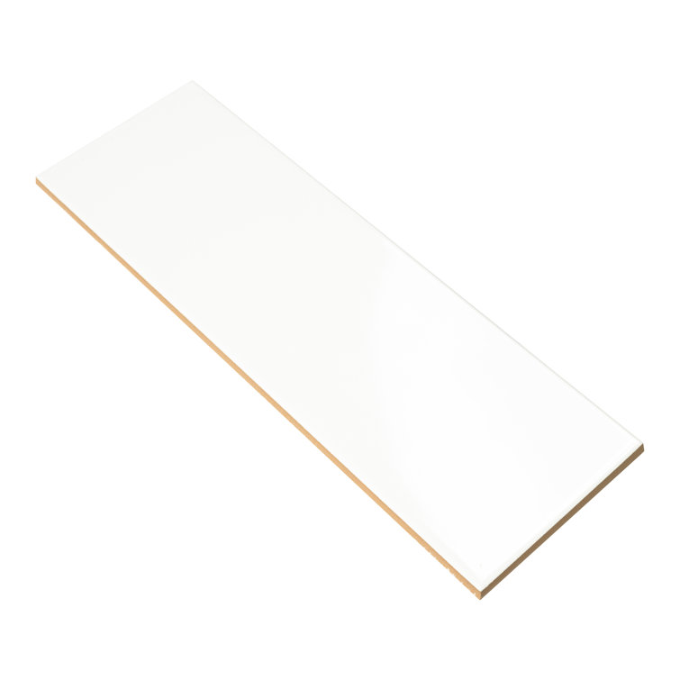 White Glossy 4'' x 12'' Ceramic Subway Wall Tile