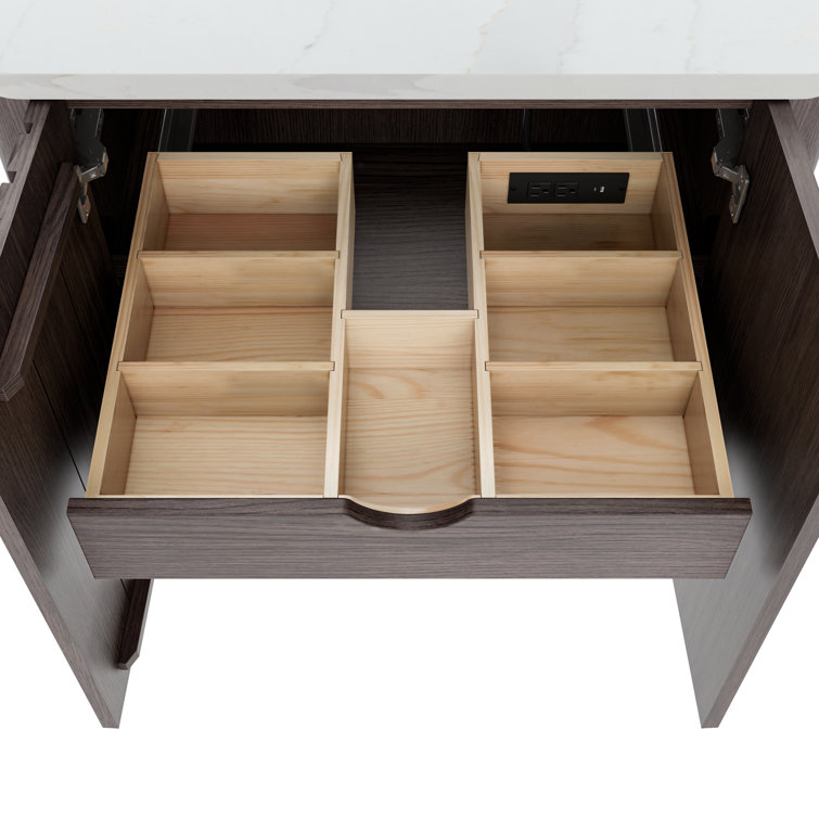 Blakely 48'' Dark Brown Oak Single Bathroom Vanity Base