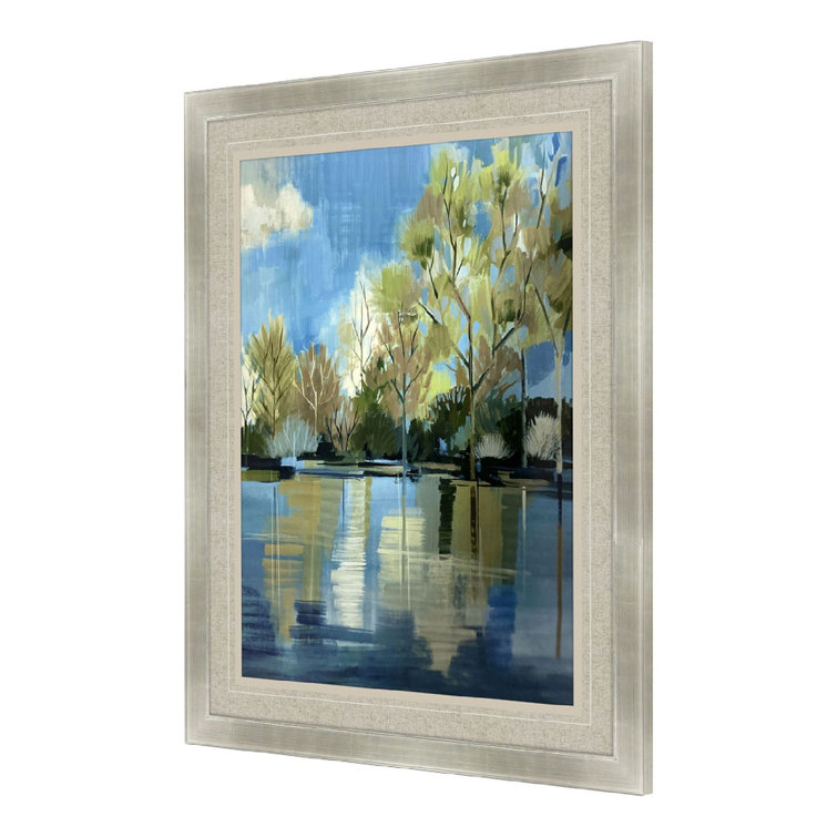 Sarah Lang Silver Framed Acrylic Landscape Print