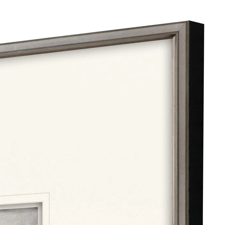 22" Silver Leaf Palm Tree Intaglio Framed Wall Art