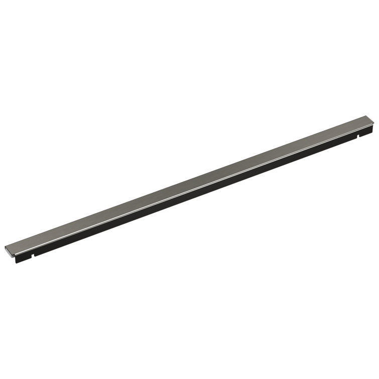 24" Black Stainless Steel Linear Shower Drain
